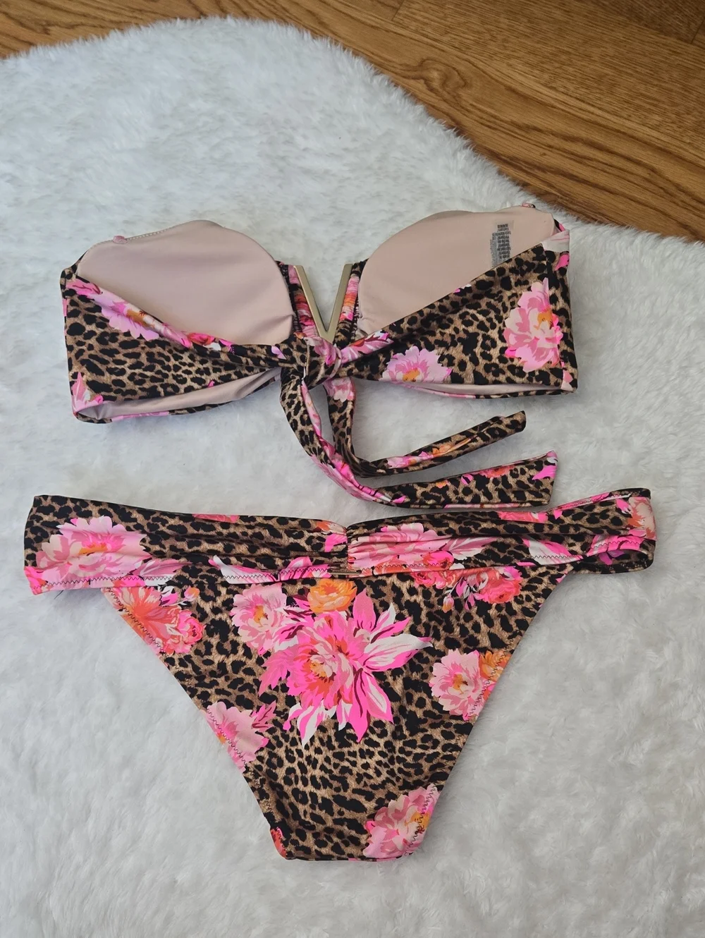 Victoria's Secret Floral Bikini Set, Womens Size Medium